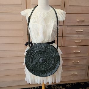 Anthropologie Large Green Crossbody & Wallet